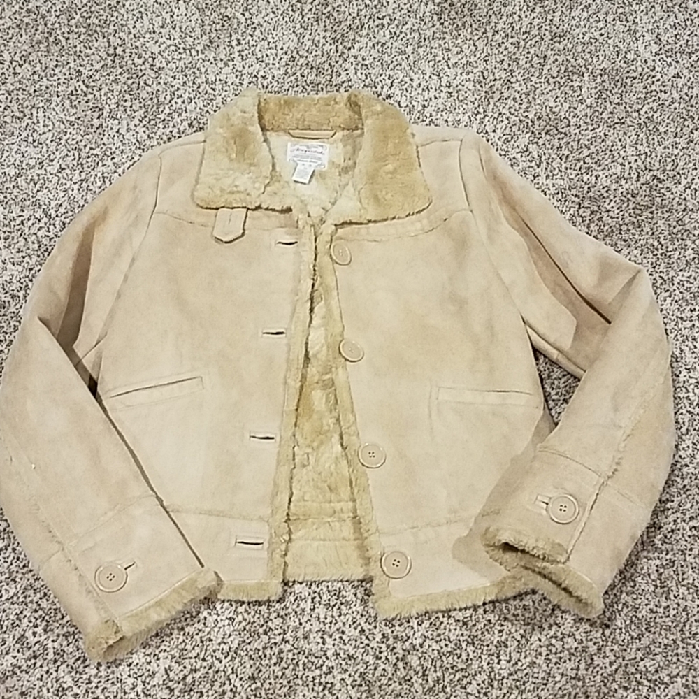 Women's Aeropostale Tan Suede Jacket